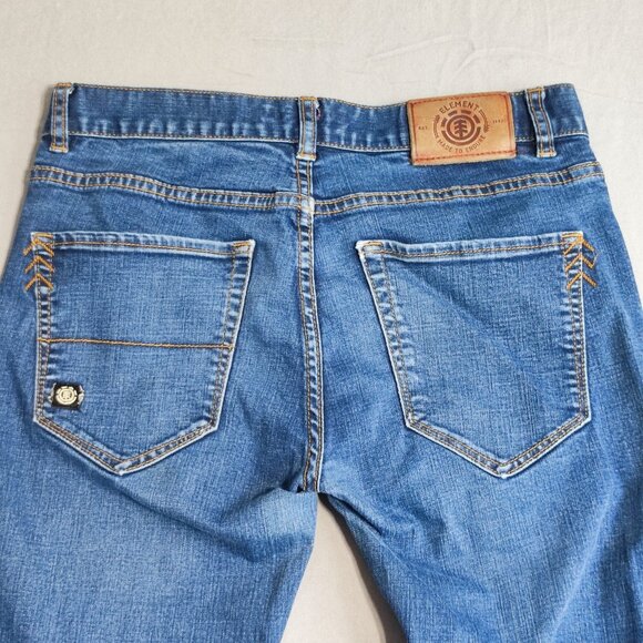 Element Owen jeans men's size 28 denim blue stretch tapered fit - Picture 4 of 15